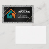 House Repair Illustratie | stalen rand Visitekaartje (Voorkant / Achterkant)