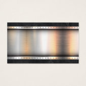 House Repair Logo | Metalen rivetten | Marmer Visitekaartje (Achterkant)