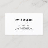 House Repair Logo Professional Handyman Visitekaartje (Achterkant)