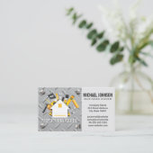 House Repair Logo | Schroeven van staal en metalen Visitekaartje (Staand voorkant)