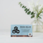 House Repair-pictogrammen | Sjabloon QR-code Visitekaartje (Staand voorkant)