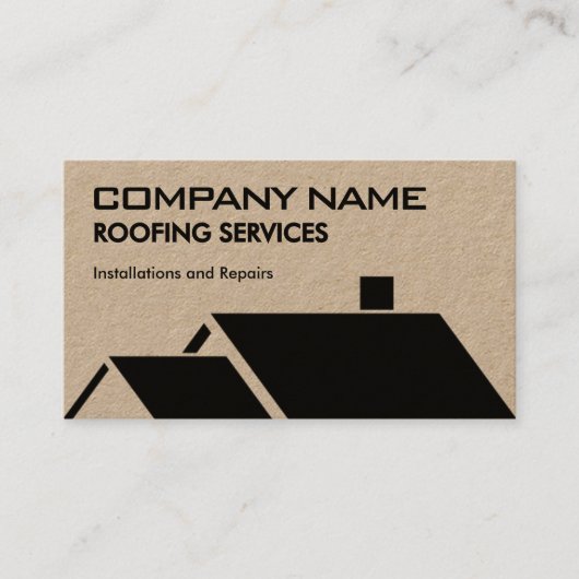 House roof geometric roofing Business Card Visitekaartje (Voorkant)