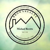 House Roof Real Estate Agent Architecture business Raamsticker (Vel 3)