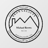 House Roof Real Estate Agent Architecture business Raamsticker (Vel)