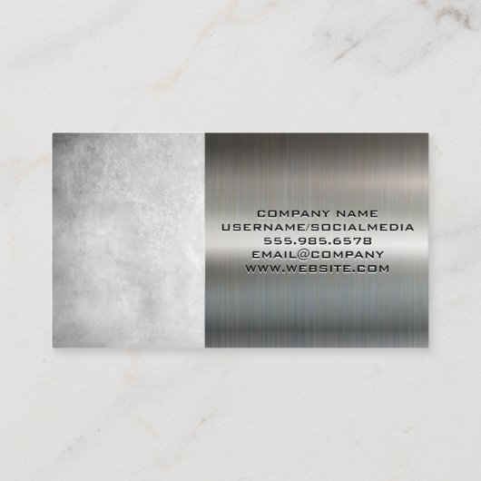 House Roof Sun Shine Logo | Metaal Visitekaartje (Achterkant)