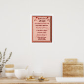 House Rules - Art Poster (Keuken)