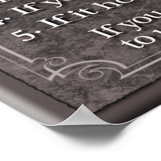 House Rules — Art Print (Hoek)