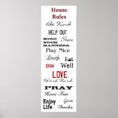 House Rules Poster (Voorkant)