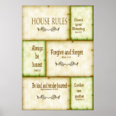 House Rules Poster (Voorkant)