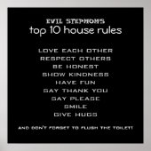 House Rules Poster (Voorkant)