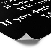 House Rules - poster afdrukken (Hoek)