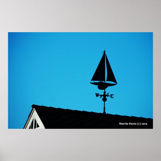 House Sailboat Vane Poster (Voorkant)