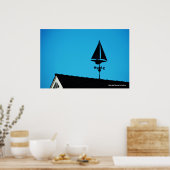 House Sailboat Vane Poster (Keuken)