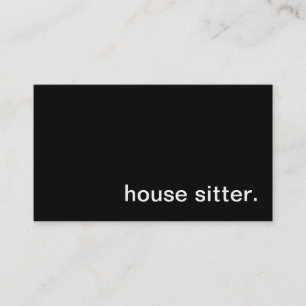 House Sitter Visitekaartje