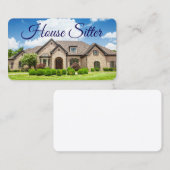 House sitter Visitekaartje (Voorkant / Achterkant)
