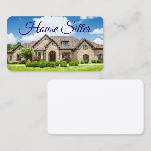 House sitter Visitekaartje (Voorkant / Achterkant)