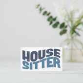 House Sitter Visitekaartjes (Staand voorkant)