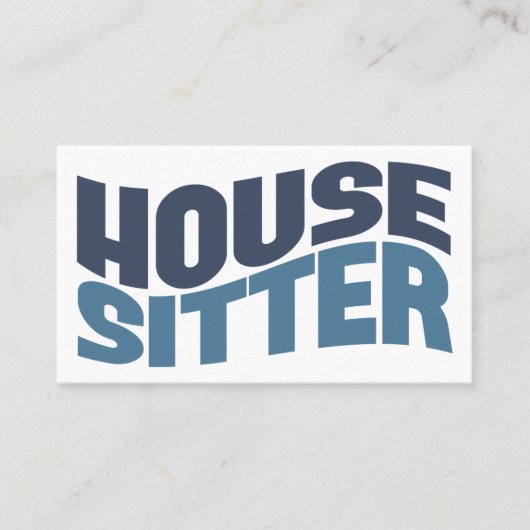 House Sitter Visitekaartjes (Voorkant)