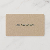 House Sitting Kraft Visitekaartje (Achterkant)