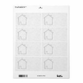 House Sketch. Gray. Etiket (Full Sheet)
