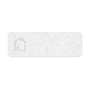 House Sketch. Grijs. Etiket