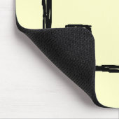 House Sketch. Zwart en crème. Muismat (Hoek)