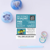 House Sold, Realtor, Estate Agent Adverteren Flyer (Enkel)