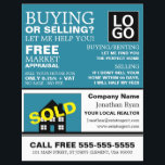 House Sold, Realtor, Estate Agent Adverteren Flyer<br><div class="desc">Het huis verkocht,  Realtor,  Estate Agent Adverteren flyers door de opslag van het Visitekaartje.</div>