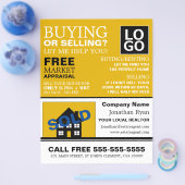 House Sold, Realtor, Estate Agent Adverteren Flyer (Enkel)