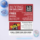 House Sold, Realtor, Estate Agent Adverteren Flyer (Enkel)