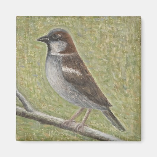 House Sparrow 2008 Magneet (Voorkant)