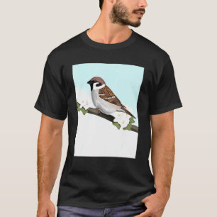 House Sparrow Bird Bird Bird Birdwatcher Biologi T-shirt