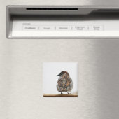 House sparrow fotografie magneet (Insitu (Vaatwasser))