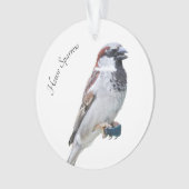 House Sparrow Ornament (voorkant)