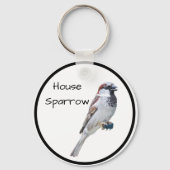 House Sparrow Sleutelhanger (Voorkant)