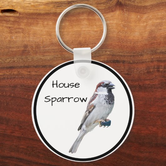 House Sparrow Sleutelhanger (Voorkant)