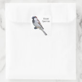 House Sparrow Vierkante Sticker (Tas)