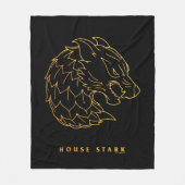 House Stark Icon Fleece Deken (Voorkant)
