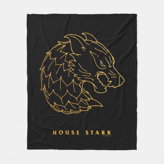 House Stark Icon Fleece Deken (Voorkant)