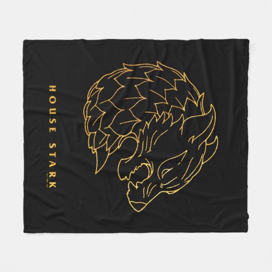 House Stark Icon Fleece Deken (Voorkant (Horizontaal))