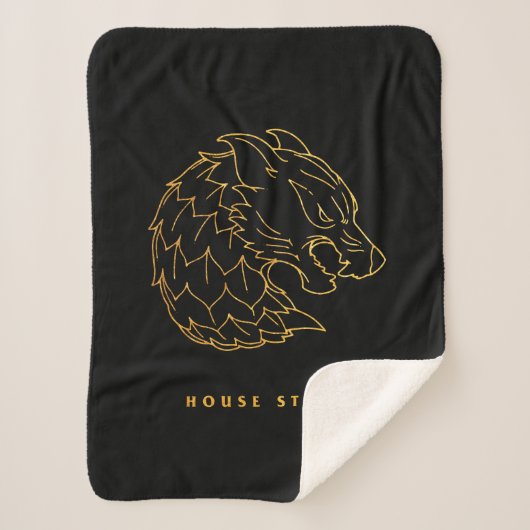 House Stark Icon Sherpa Deken (Voorkant)