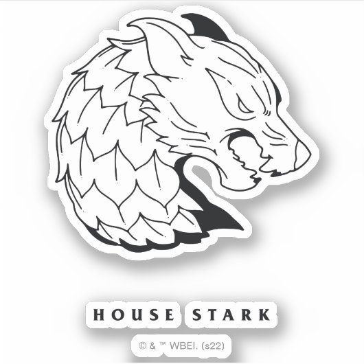 House Stark Icon Sticker (Voorkant)