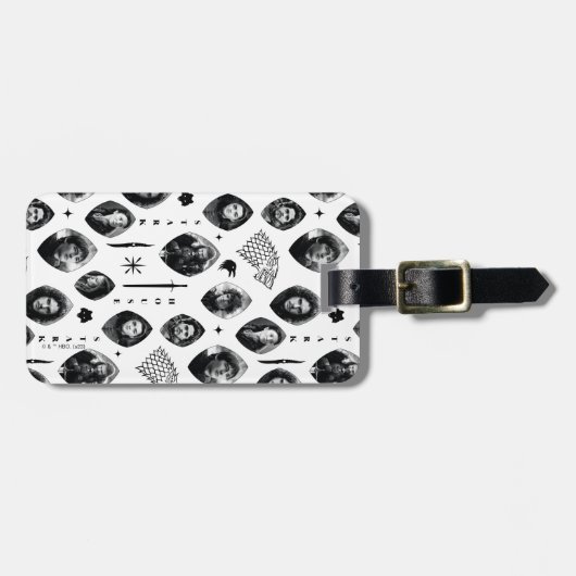 House Stark Icons & Portraits Pattern Bagagelabel (Voorkant horizontaal)