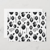 House Stark Icons & Portraits Pattern Briefkaart (Voorkant / Achterkant)