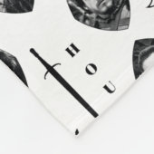 House Stark Icons & Portraits Pattern Fleece Deken (Hoek)