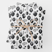 House Stark Icons & Portraits Pattern Inpakpapier Vel (In situ)