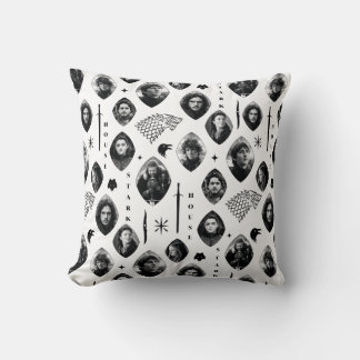 House Stark Icons & Portraits Pattern Kussen