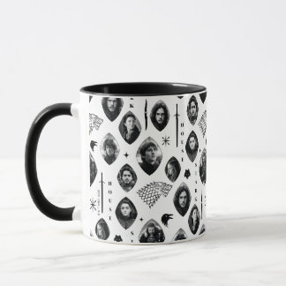 House Stark Icons & Portraits Pattern Mok