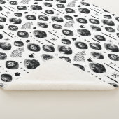 House Stark Icons & Portraits Pattern Sherpa Deken (3/4)