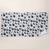 House Stark Icons & Portraits Pattern Strandlaken (Voorkant)